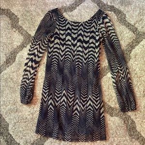 Navy&White Lace Mini Dress 💕